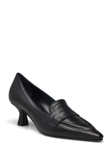 Apair Low heel pointed loafer - Mokasiner med hæl - NERO / black