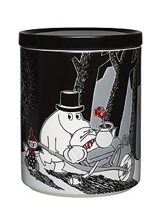 Arabia Moomin Jar 1,2L Adventure Move ceram. - Glasskrukker - GREY / black