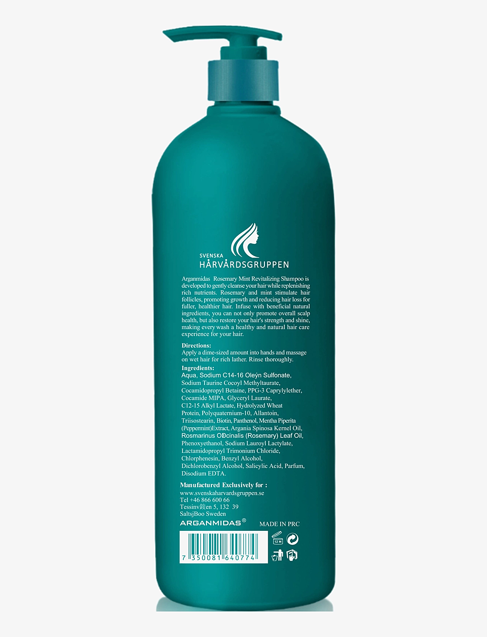 Arganmidas - Rosemary Mint Revitalizing Shampoo - shampo - no color - 1