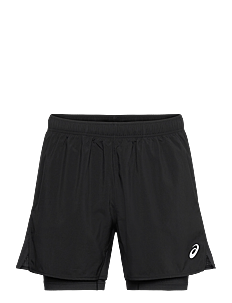 Asics ASICS CORE 2N1 5IN SHORT - Løpeshorts - PERFORMANCE BLACK/PERFORMANCE BLACK / black