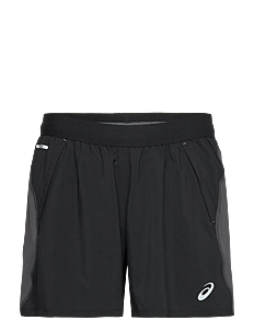 Asics ROAD 5IN SHORT - Løpeshorts - PERFORMANCE BLACK/GRAPHITE GREY / black