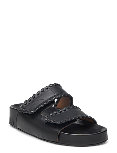 ATP Atelier Furlo Stitch Black Vacchetta - Flate sandaler - BLACK / black