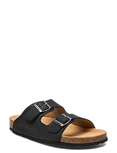 Axelda Charlie Wide - Flate sandaler - BLACK / black