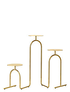 AYTM HIATUS pedestal table - Møbler - GOLD / gold