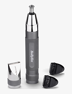 BaByliss Super X Metal Series Nose, Ear and Eyebrow Trimmer - Til ham - GREY/CHROME / grey