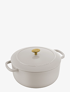 Ballarini Cocotte 24 cm, Cast iron, Ivory-White - Kjøkken - WHITE / white