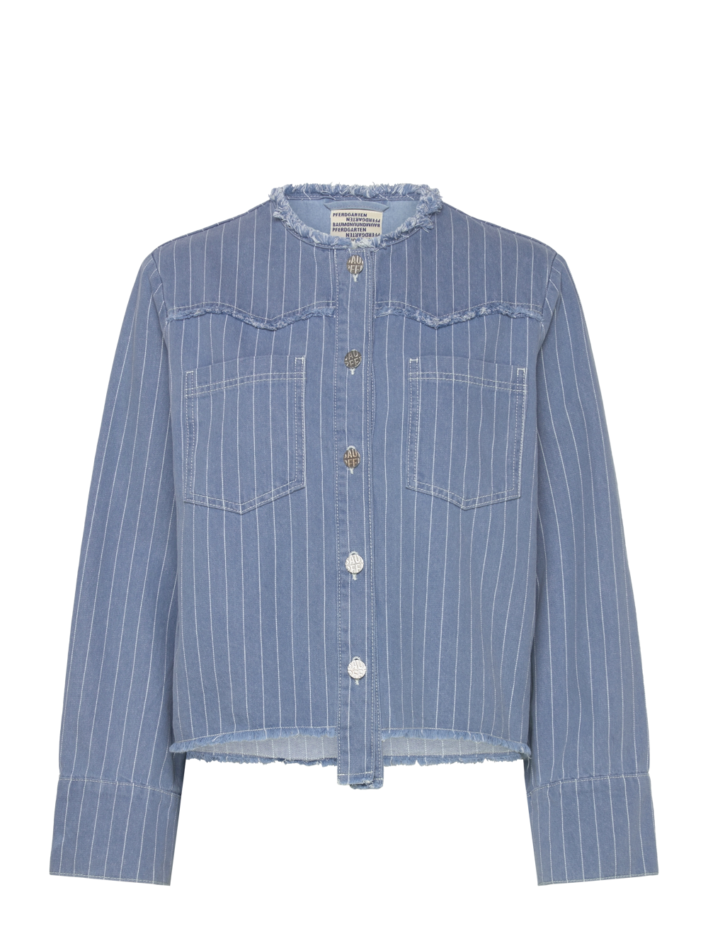 Baum und Pferdgarten - BO - jeansjakker - blue pinstripe denim - 0