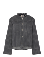 BO - GREY PINSTRIPE DENIM