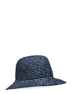 Becksöndergaard Solid Saverina Straw Hat - Stråhatter - SARGASSO SEA BLUE / blue