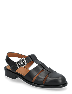 Billi Bi Shoes - Flate sandaler - BLACK CALF / blue