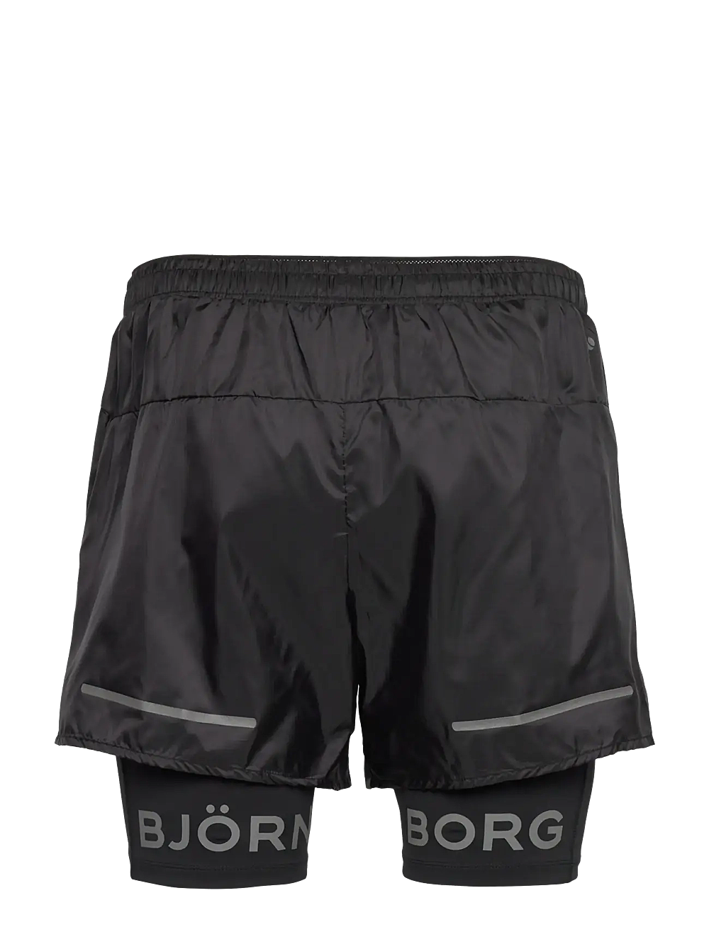 Björn Borg - BORG PERFORMANCE SHORTS 2 IN 1 - løpeshorts - black beauty - 1