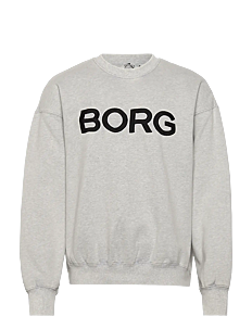 Björn Borg BORG OVERSIZED LOGO SWEATSHIRT - Klær - LIGHT GREY MELANGE / grey