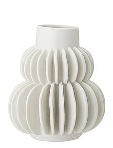 Bloomingville Halfdan Vase - Vis alt - WHITE / white