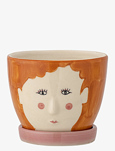 Bloomingville Jaya Flowerpot w/Saucer - Utendørs - ORANGE / orange