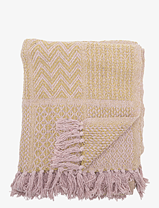 Bloomingville Rodion Throw - Vis alt - ROSE / beige