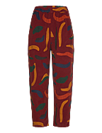 Brushstrokes printed cocoon pants - MULTICOLOR