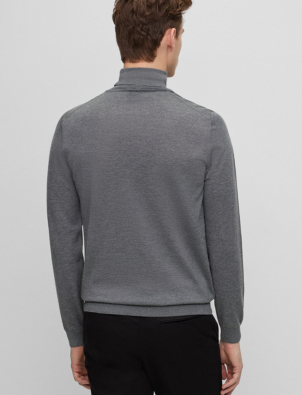 BOSS - Musso-P - turtleneck - medium grey - 3