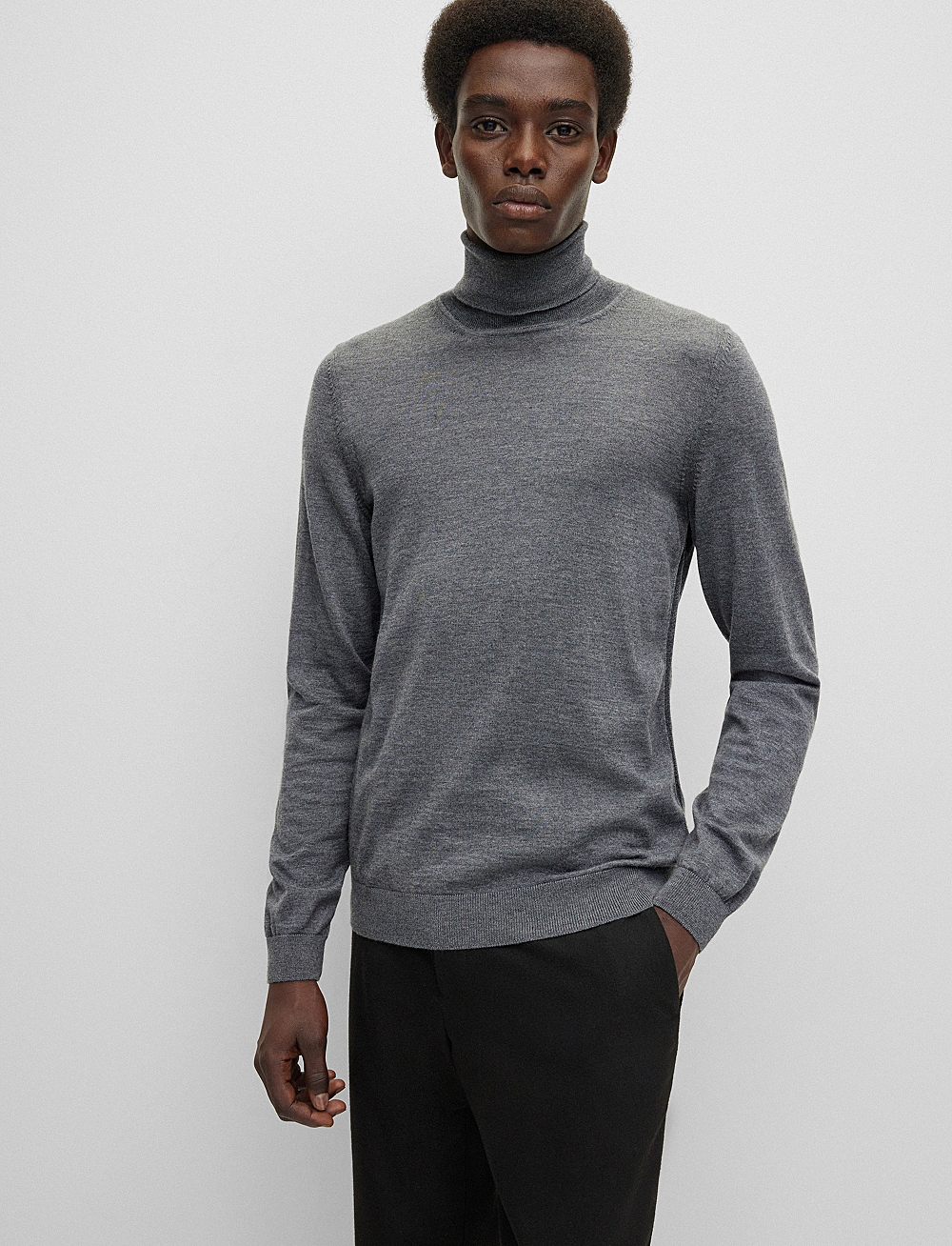 BOSS - Musso-P - turtleneck - medium grey - 5