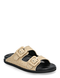 BOSS Freyah_Slide_RFBK - Flate sandaler - LIGHT BEIGE / beige