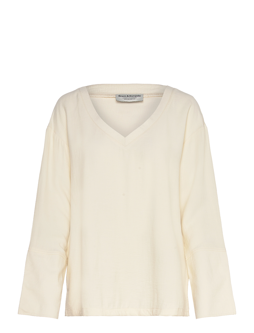 Bruun & Stengade - BS Helene Top - langermede topper - off white - 1