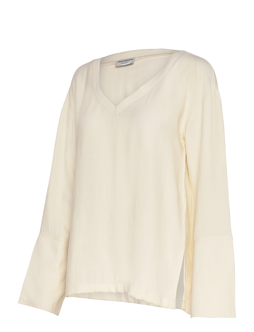 Bruun & Stengade - BS Helene Top - langermede topper - off white - 3