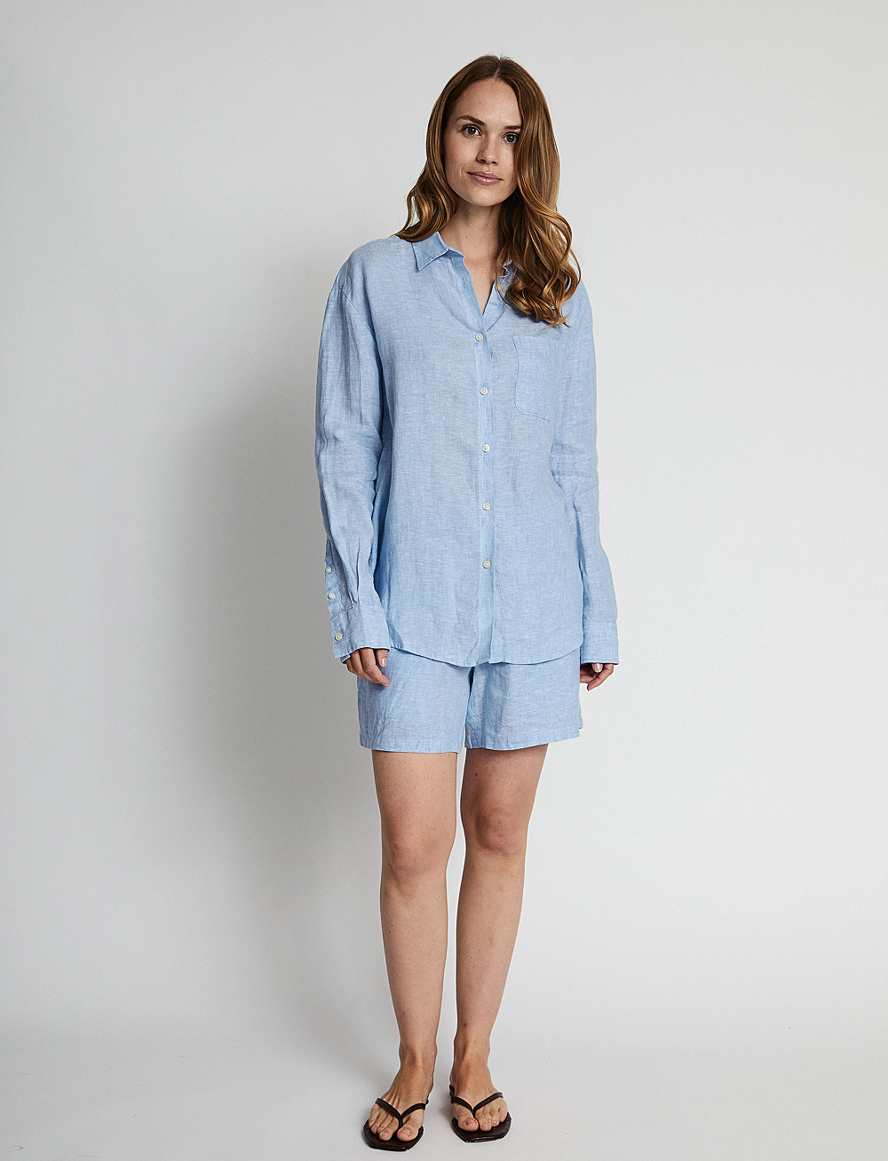 Bruun & Stengade - BS Madeleine Shirt - linskjorter - light blue - 4