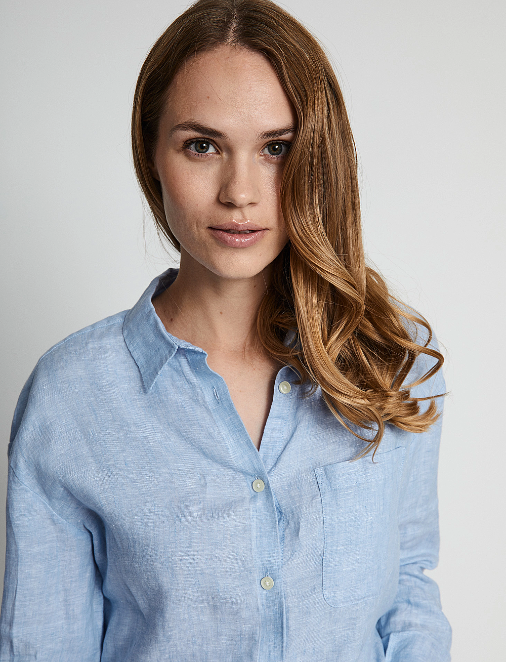 Bruun & Stengade - BS Madeleine Shirt - linskjorter - light blue - 5