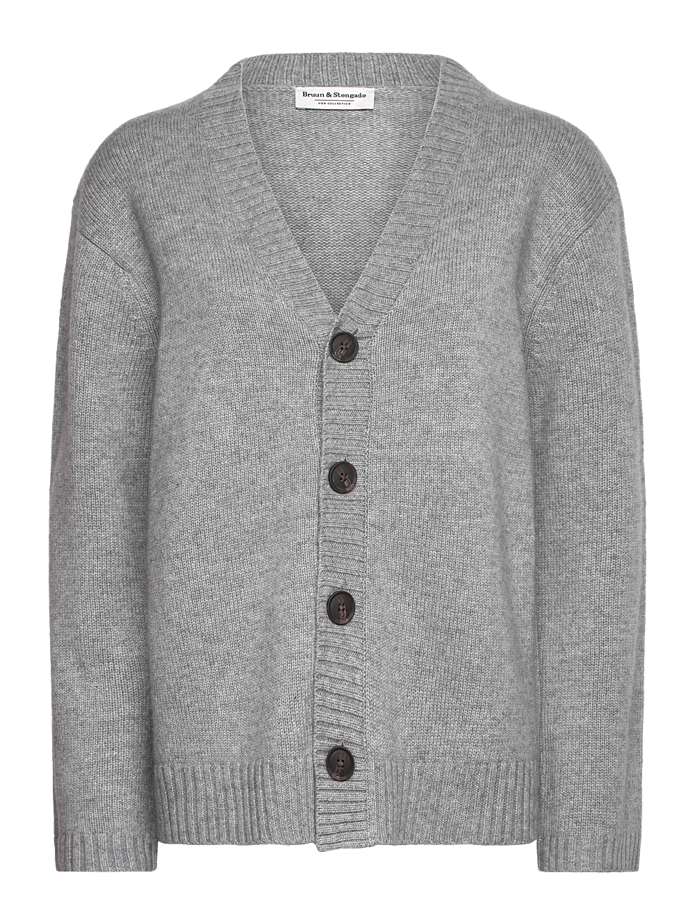 Bruun & Stengade - BS Ariel Regular Fit Knitwear - cardigans - grey - 0