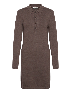 Bruun & Stengade BS Rava Regular Fit Dress - Bruun & Stengade - DARK BROWN / brown