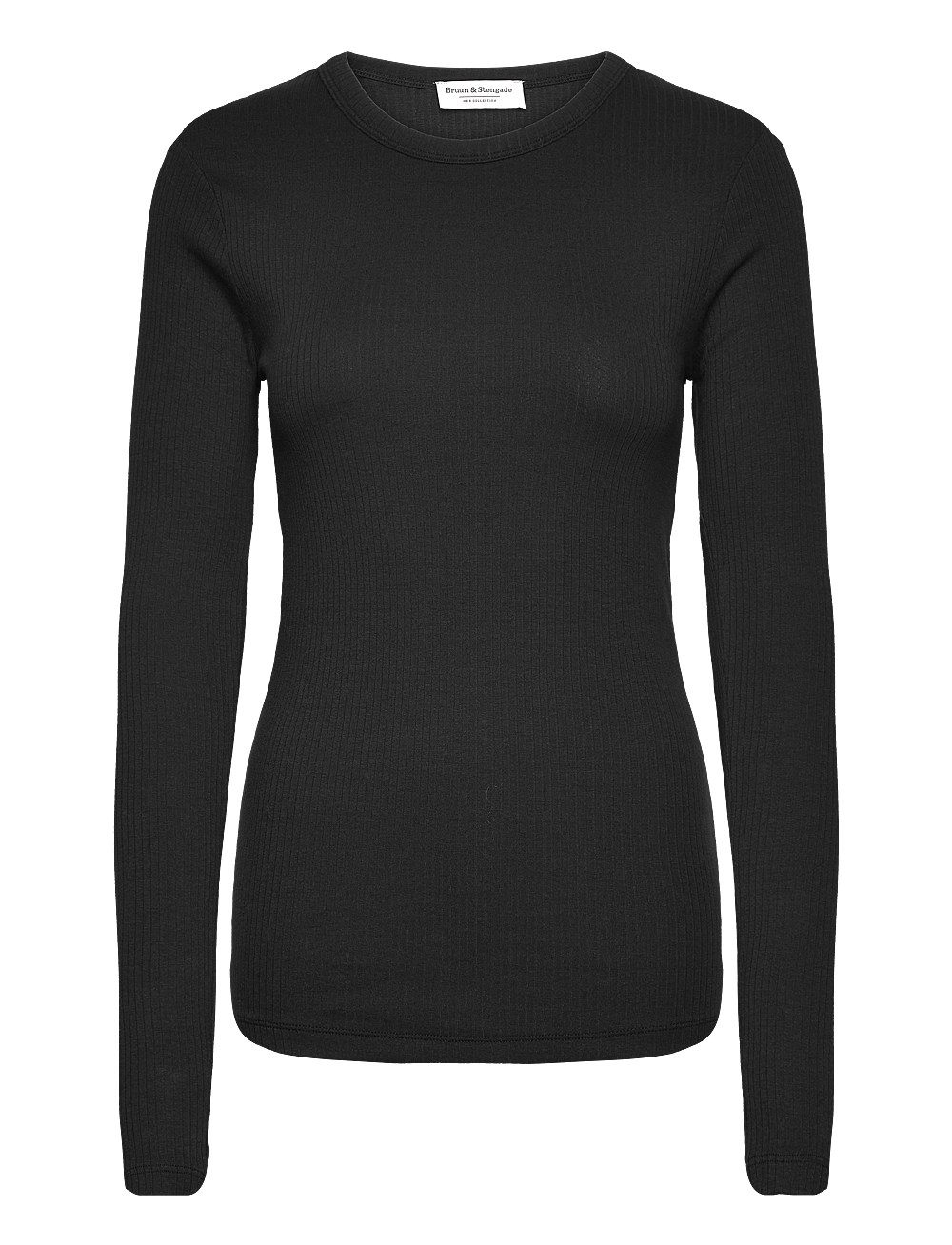 Bruun & Stengade - BS Margrethe Regular Fit Top - langermede skjorter - black - 0