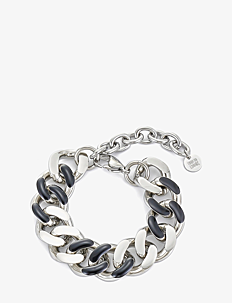 Bud to rose Riviera Riversible Bracelet Black/Silver - Lenkearmbånd - SILVER / silver