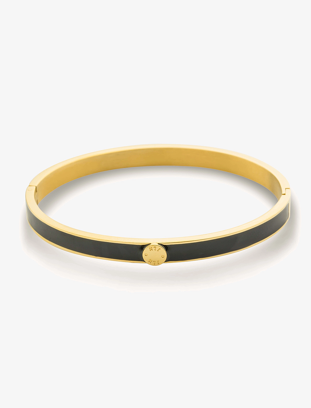 By Jolima - Palermo bangle - bangles - black enamel/gold - 2