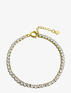 By Jolima Celine tennisbracelet - Lenkearmbånd - CLEAR/ GOLD / gold