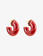 Ivy chunky hoops - RED