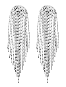 By Jolima Capri tassel earring - By Jolima - SILVER / silver