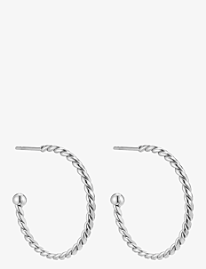 By Jolima Twist hoop 30 mm - Øredobber - SILVER / silver