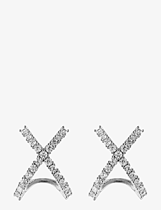 By Jolima Cross earring - By Jolima - STEEL / silver