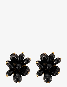 By Jolima Pearl cluster earring - By Jolima - BLACK / black