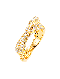 By Jolima Donna twist ring - By Jolima - GOLD / gold