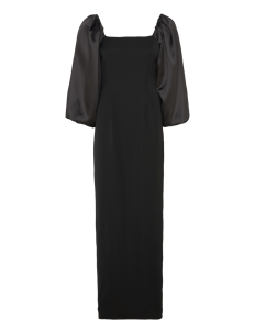 Malina Helena pouf sleeve maxi dress - Selskapskjoler - BLACK / black