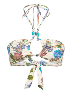 Malina Cara bandeau bikini top - Bikinier - BOTANIC FLORALS / cream