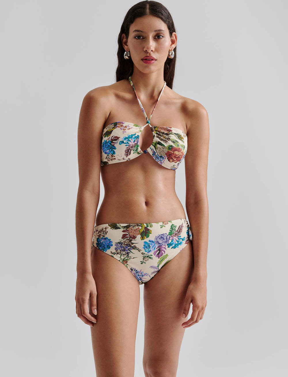 Malina - Cara mid rise bikini bottom - bikini truser - botanic florals - 0