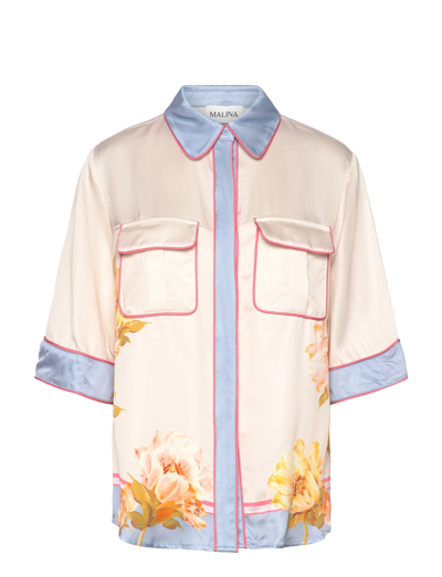 Malina Pam short sleeve satin shirt -  - undefined / undefined