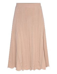 Malina Anissa ribbed knit midi skirt - Skjørt - WARM SAND / beige