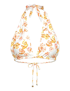 Malina Blanka printed bandeau bikini top - Badetøy - CREAM PEONY / cream