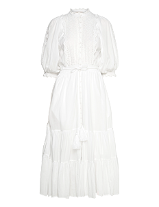 by Ti Mo Cotton Slub Midi Dress - Kolleksjoner - 069 - PERFECT WHITE / white