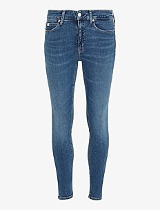 Calvin Klein Jeans MID RISE SKINNY - Skinny Jeans - DENIM DARK / blue