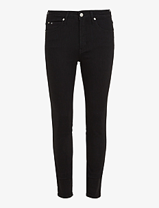 Calvin Klein Jeans MID RISE SKINNY - Skinny Jeans - DENIM BLACK / black