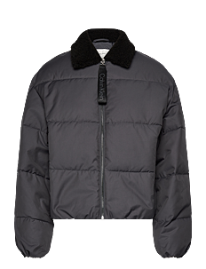 Calvin Klein Jeans AVIATOR PUFFER - Vinterjakker - EBONY / grey