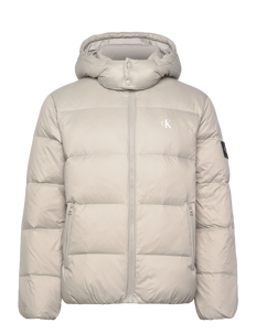 Calvin Klein Jeans ESSENTIALS DOWN JACKET - Jakker - FLINT GRAY / beige